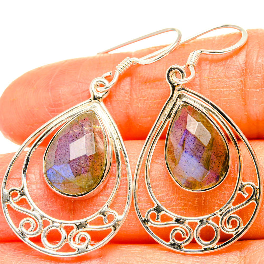Labradorite Earrings handcrafted by Ana Silver Co - EARR427351