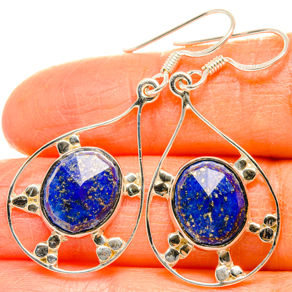 Lapis Lazuli Earrings handcrafted by Ana Silver Co - EARR427352