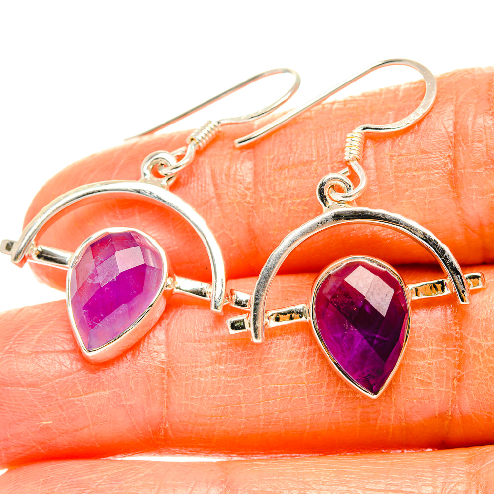 Amethyst Earrings handcrafted by Ana Silver Co - EARR427354