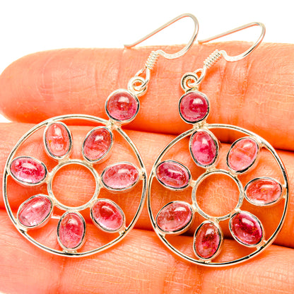 Pink Tourmaline Earrings handcrafted by Ana Silver Co - EARR427374