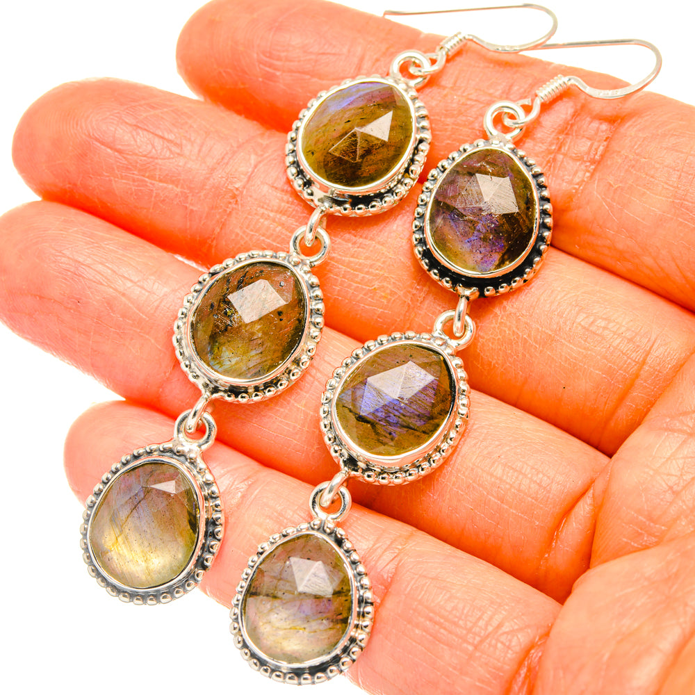Labradorite Earrings handcrafted by Ana Silver Co - EARR427384