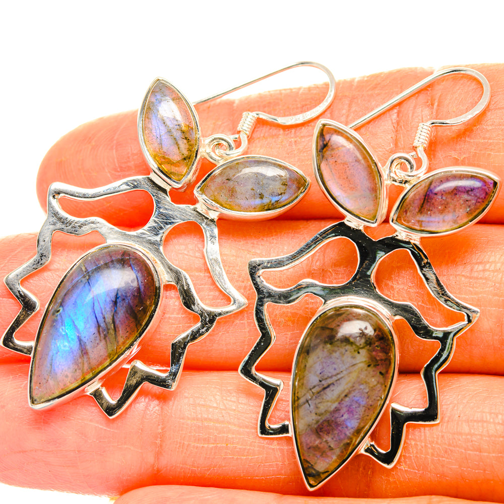 Labradorite Earrings handcrafted by Ana Silver Co - EARR427387
