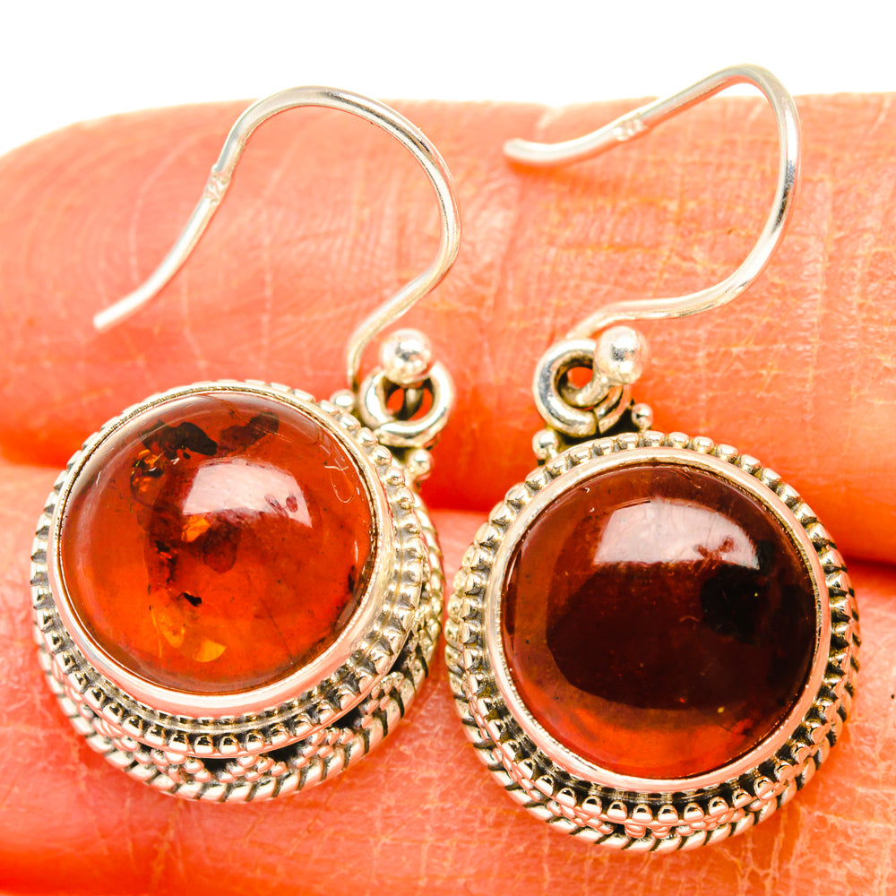 Baltic Amber Earrings handcrafted by Ana Silver Co - EARR427388