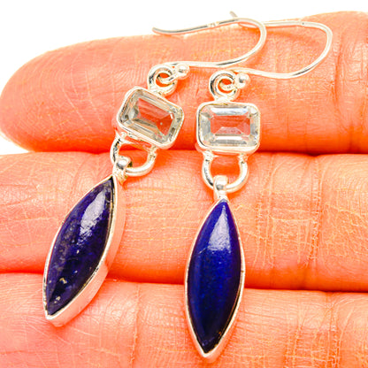 Lapis Lazuli Earrings handcrafted by Ana Silver Co - EARR427390