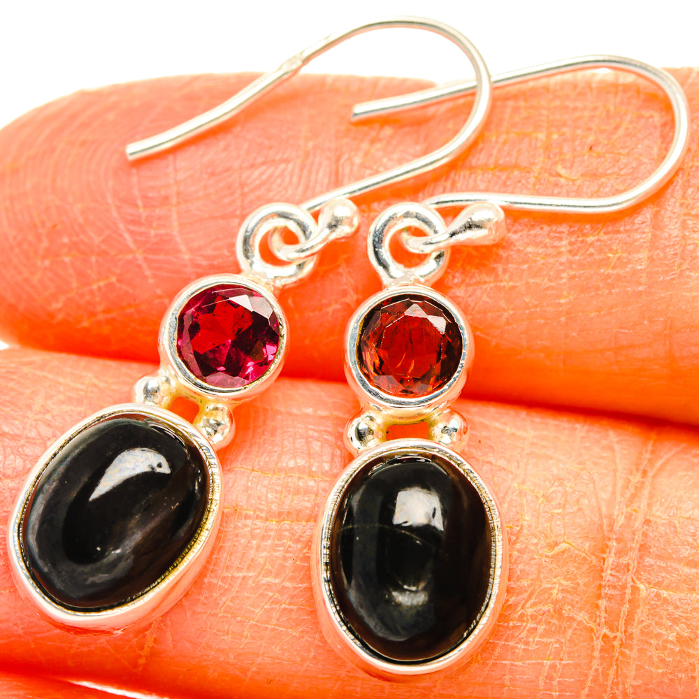 Star Diopside Earrings handcrafted by Ana Silver Co - EARR427393