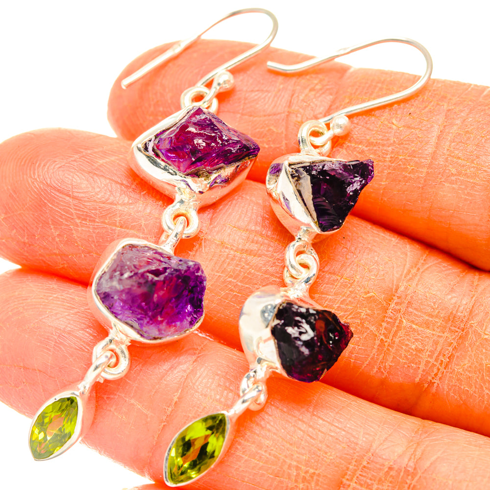 Amethyst Earrings handcrafted by Ana Silver Co - EARR427396