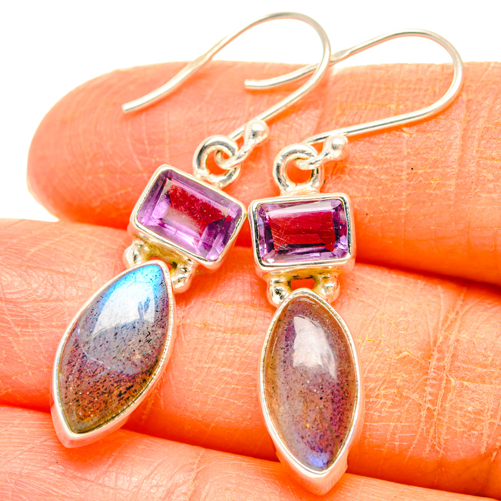 Labradorite Earrings handcrafted by Ana Silver Co - EARR427401
