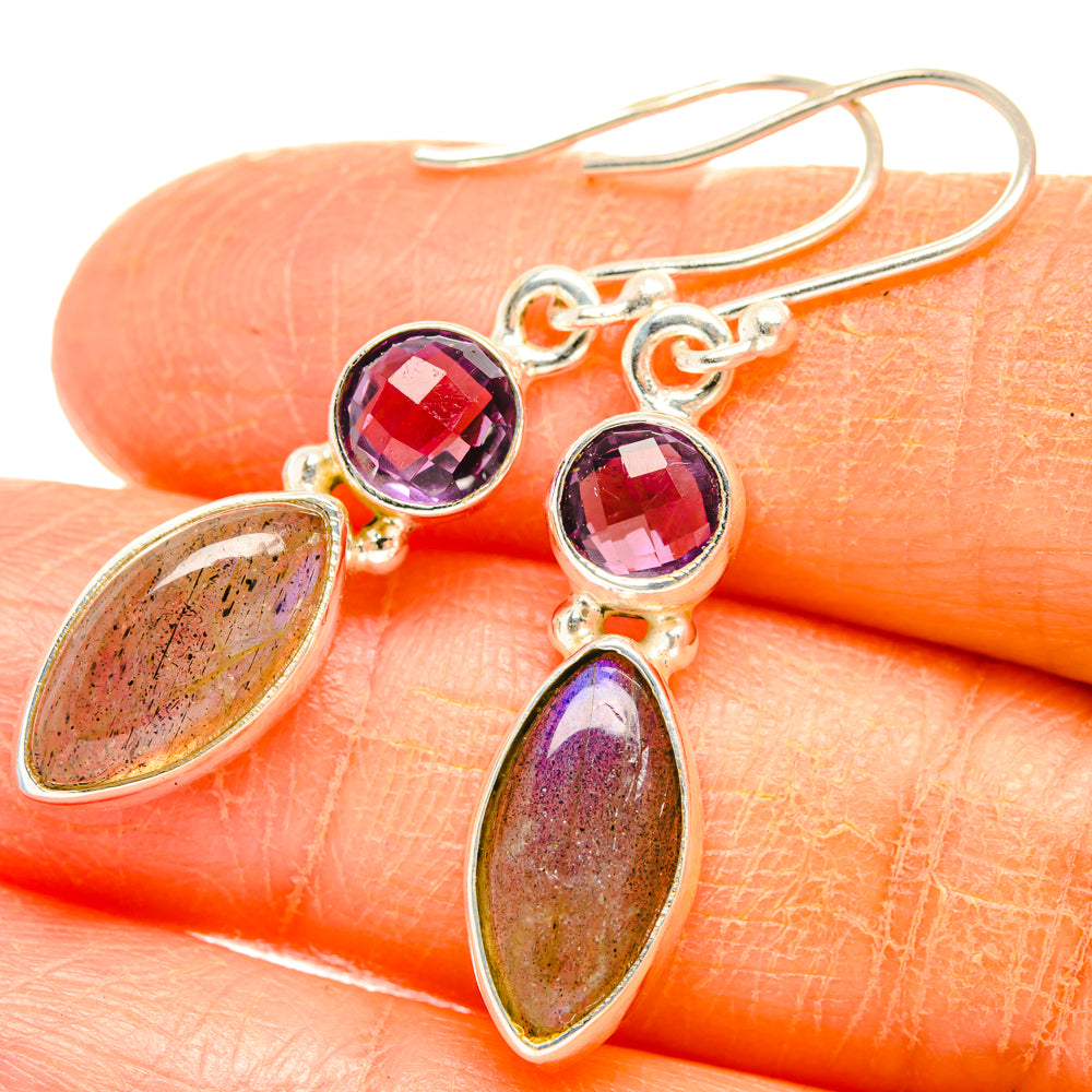 Labradorite Earrings handcrafted by Ana Silver Co - EARR427407