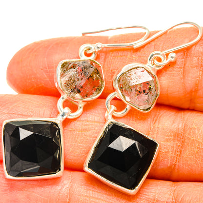Black Onyx Earrings handcrafted by Ana Silver Co - EARR427409