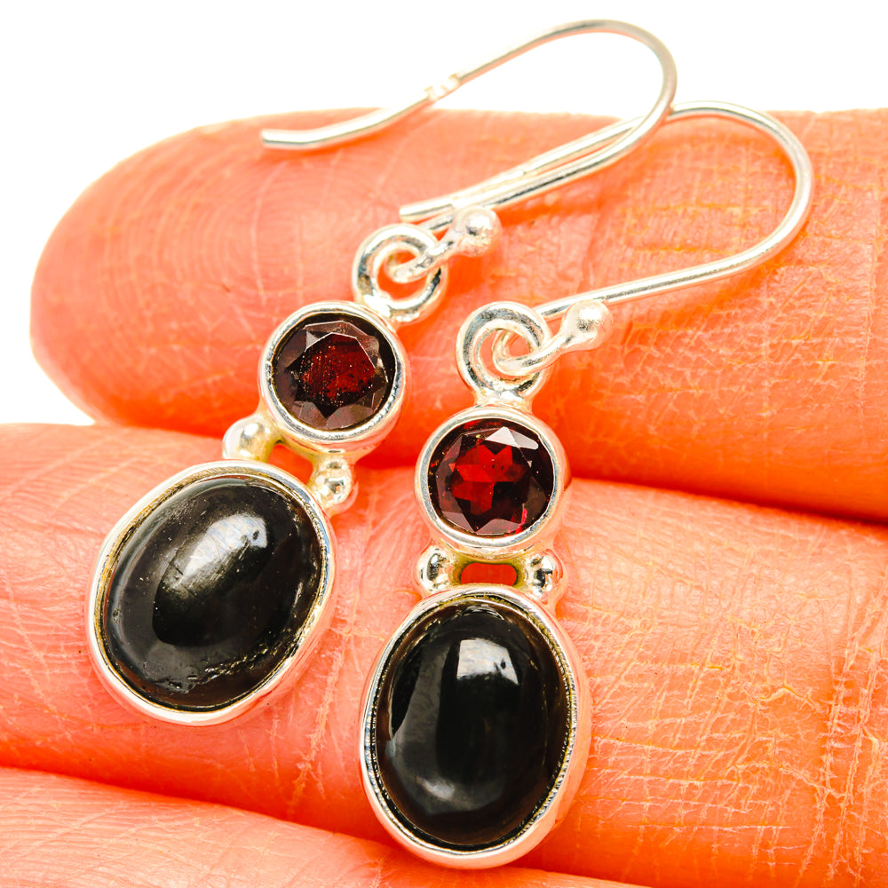 Star Diopside Earrings handcrafted by Ana Silver Co - EARR427414