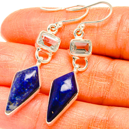 Lapis Lazuli Earrings handcrafted by Ana Silver Co - EARR427423
