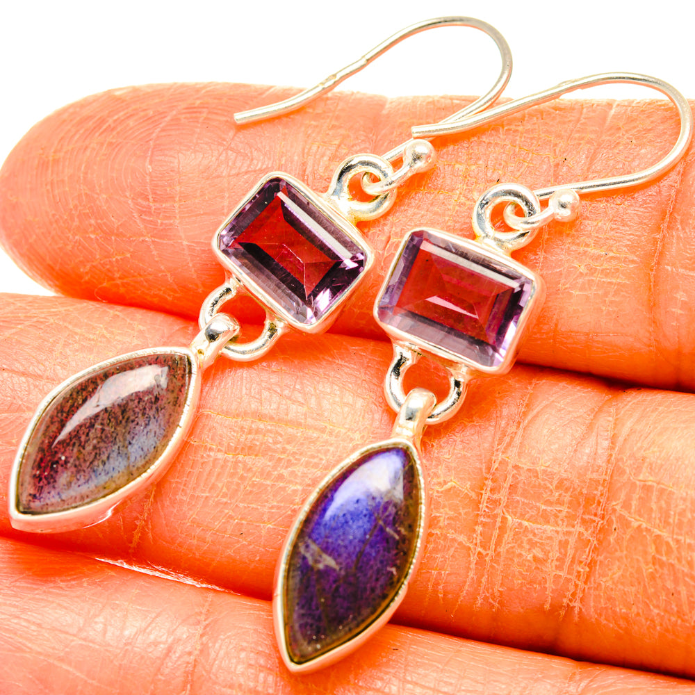 Labradorite Earrings handcrafted by Ana Silver Co - EARR427426