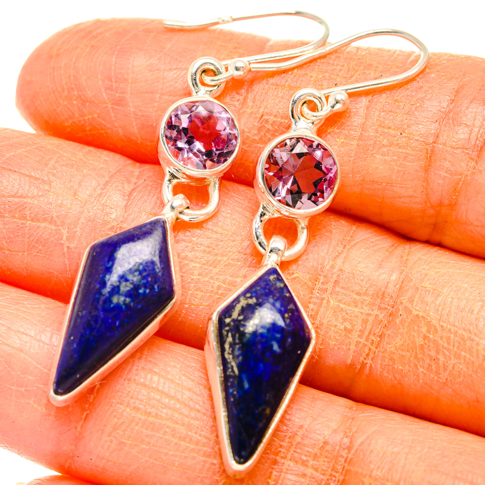 Lapis Lazuli Earrings handcrafted by Ana Silver Co - EARR427427