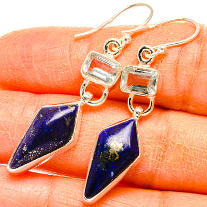 Lapis Lazuli Earrings handcrafted by Ana Silver Co - EARR427428