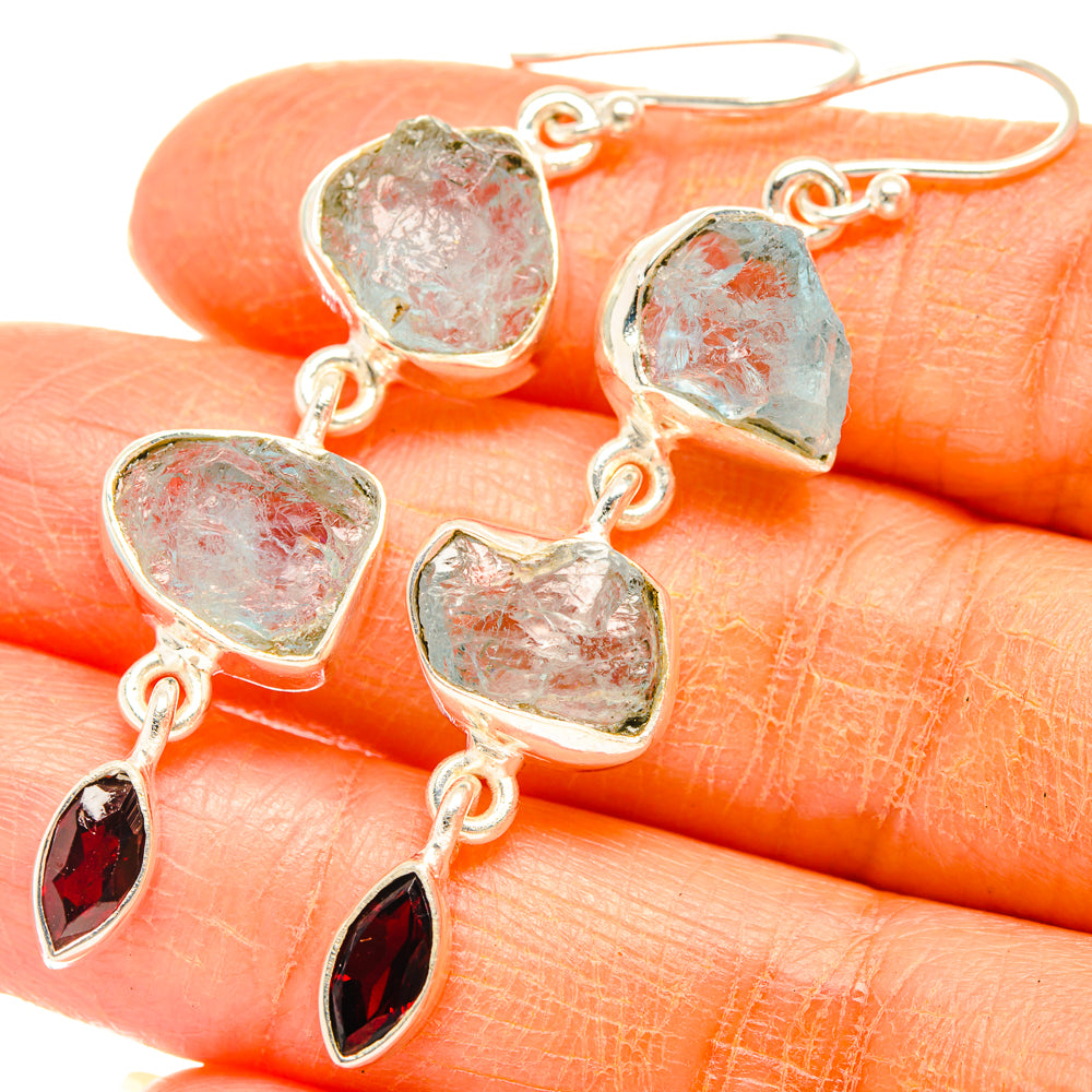 Aquamarine Earrings handcrafted by Ana Silver Co - EARR427432