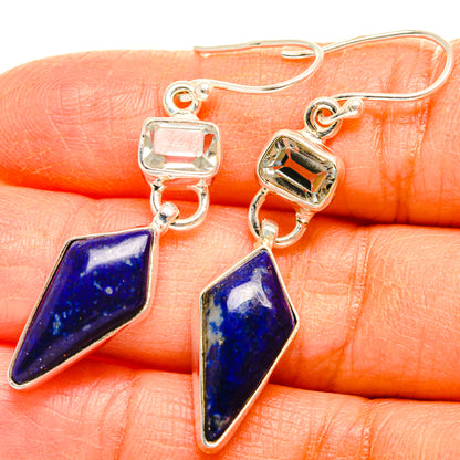Lapis Lazuli Earrings handcrafted by Ana Silver Co - EARR427440