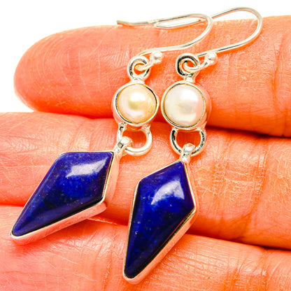 Lapis Lazuli Earrings handcrafted by Ana Silver Co - EARR427447