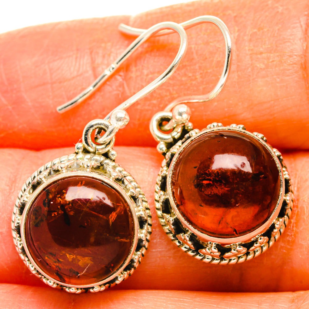 Baltic Amber Earrings handcrafted by Ana Silver Co - EARR427453