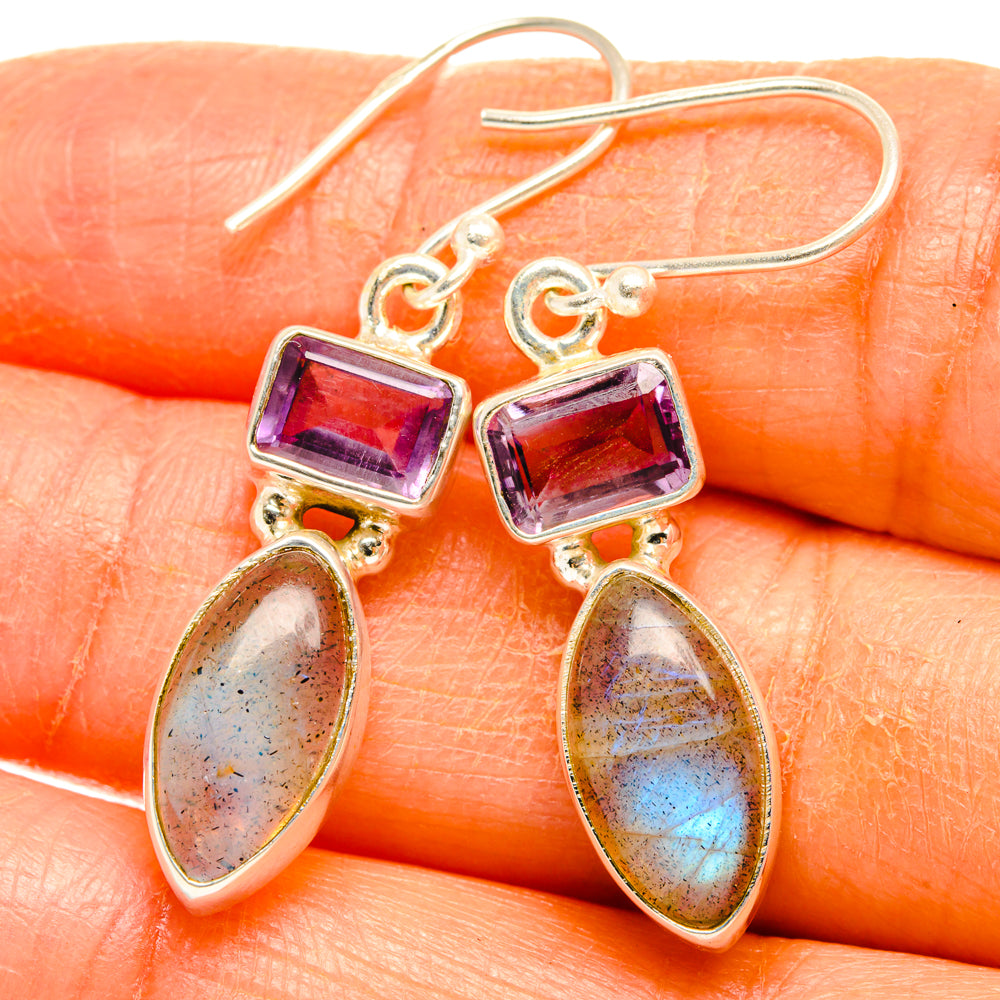 Labradorite Earrings handcrafted by Ana Silver Co - EARR427456