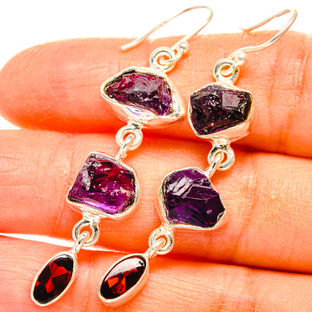 Amethyst Earrings handcrafted by Ana Silver Co - EARR427457