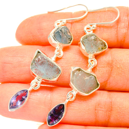 Aquamarine Earrings handcrafted by Ana Silver Co - EARR427461