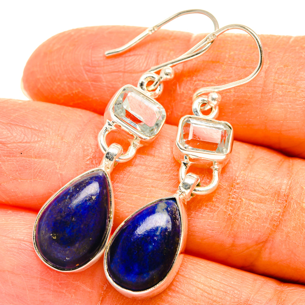 Lapis Lazuli Earrings handcrafted by Ana Silver Co - EARR427462