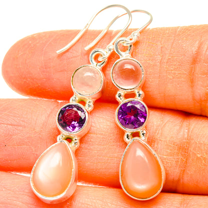 Sunstone Earrings handcrafted by Ana Silver Co - EARR427463
