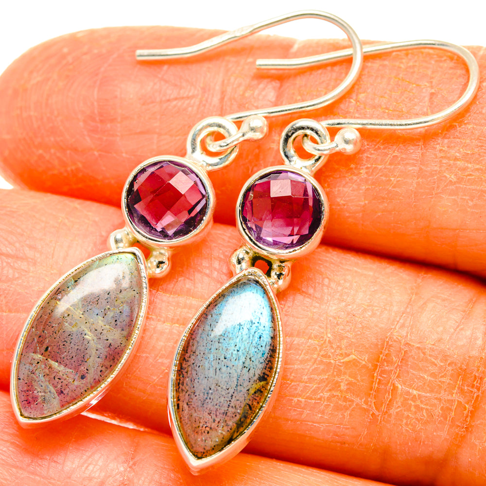 Labradorite Earrings handcrafted by Ana Silver Co - EARR427464