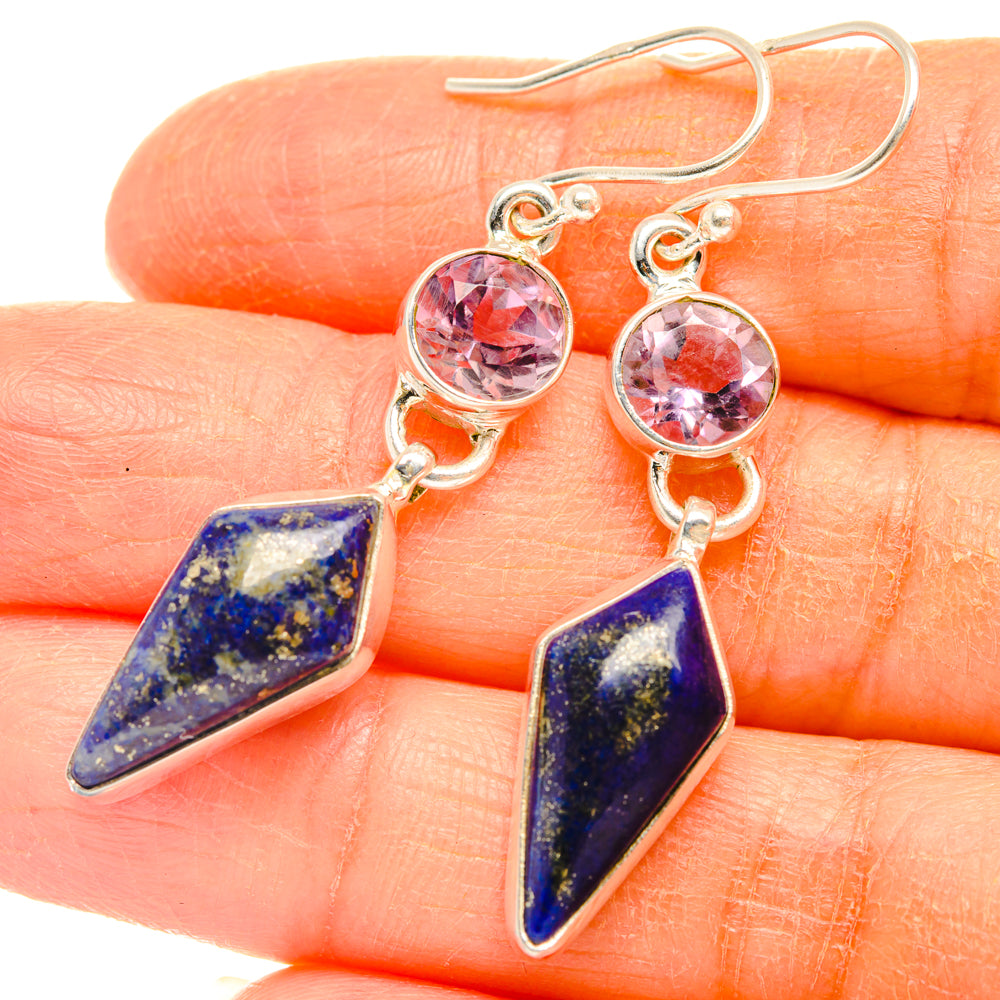 Lapis Lazuli Earrings handcrafted by Ana Silver Co - EARR427465