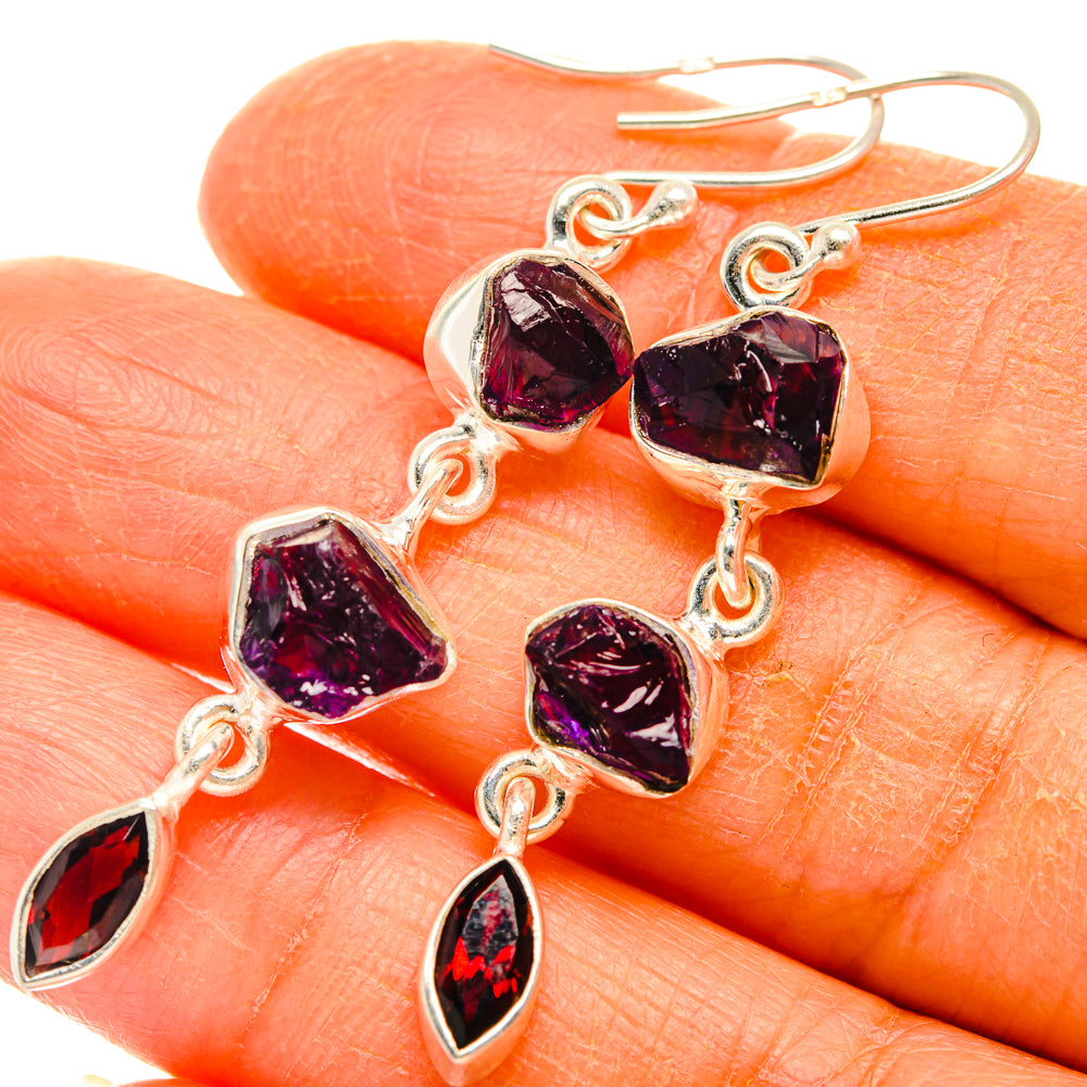 Amethyst Earrings handcrafted by Ana Silver Co - EARR427474