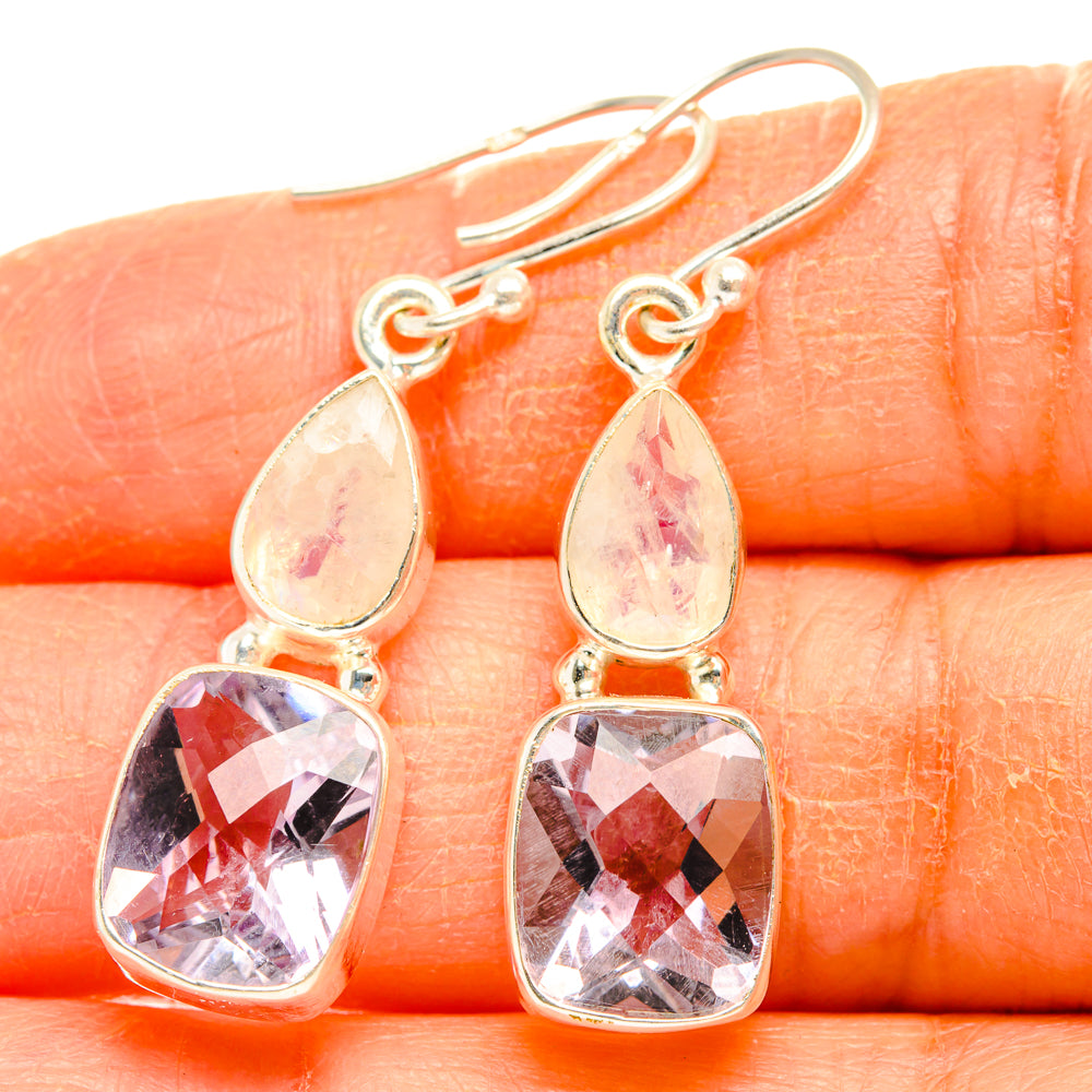 Kunzite Earrings handcrafted by Ana Silver Co - EARR427477