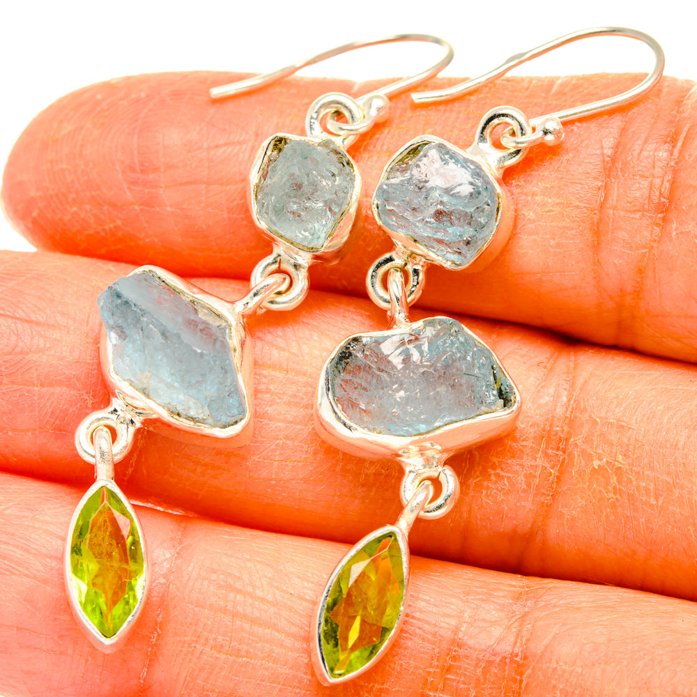 Aquamarine Earrings handcrafted by Ana Silver Co - EARR427479