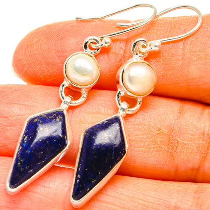 Lapis Lazuli Earrings handcrafted by Ana Silver Co - EARR427483