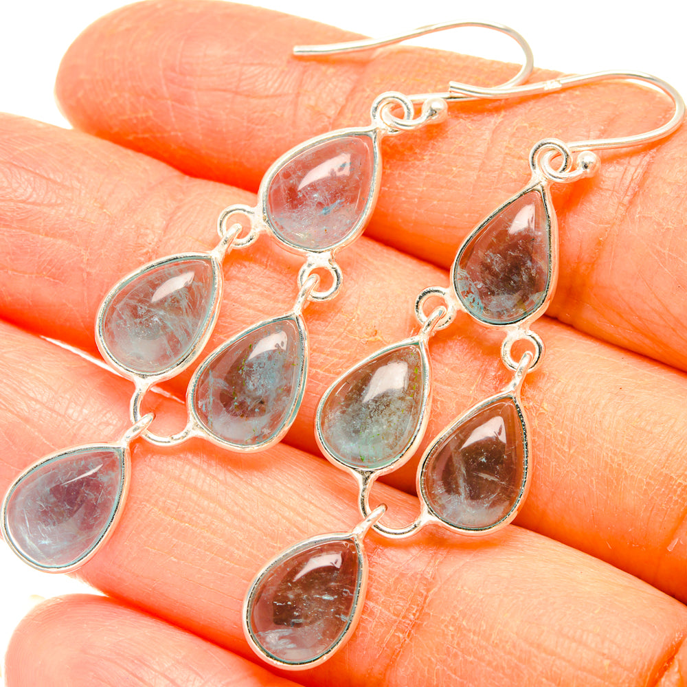 Aquamarine Earrings handcrafted by Ana Silver Co - EARR427485