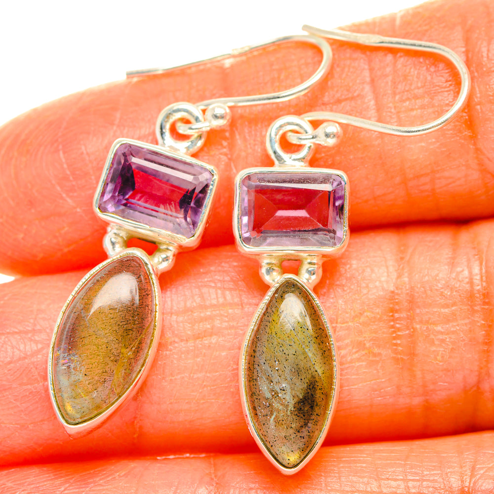 Labradorite Earrings handcrafted by Ana Silver Co - EARR427488