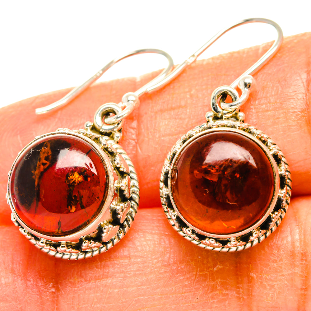 Baltic Amber Earrings handcrafted by Ana Silver Co - EARR427491