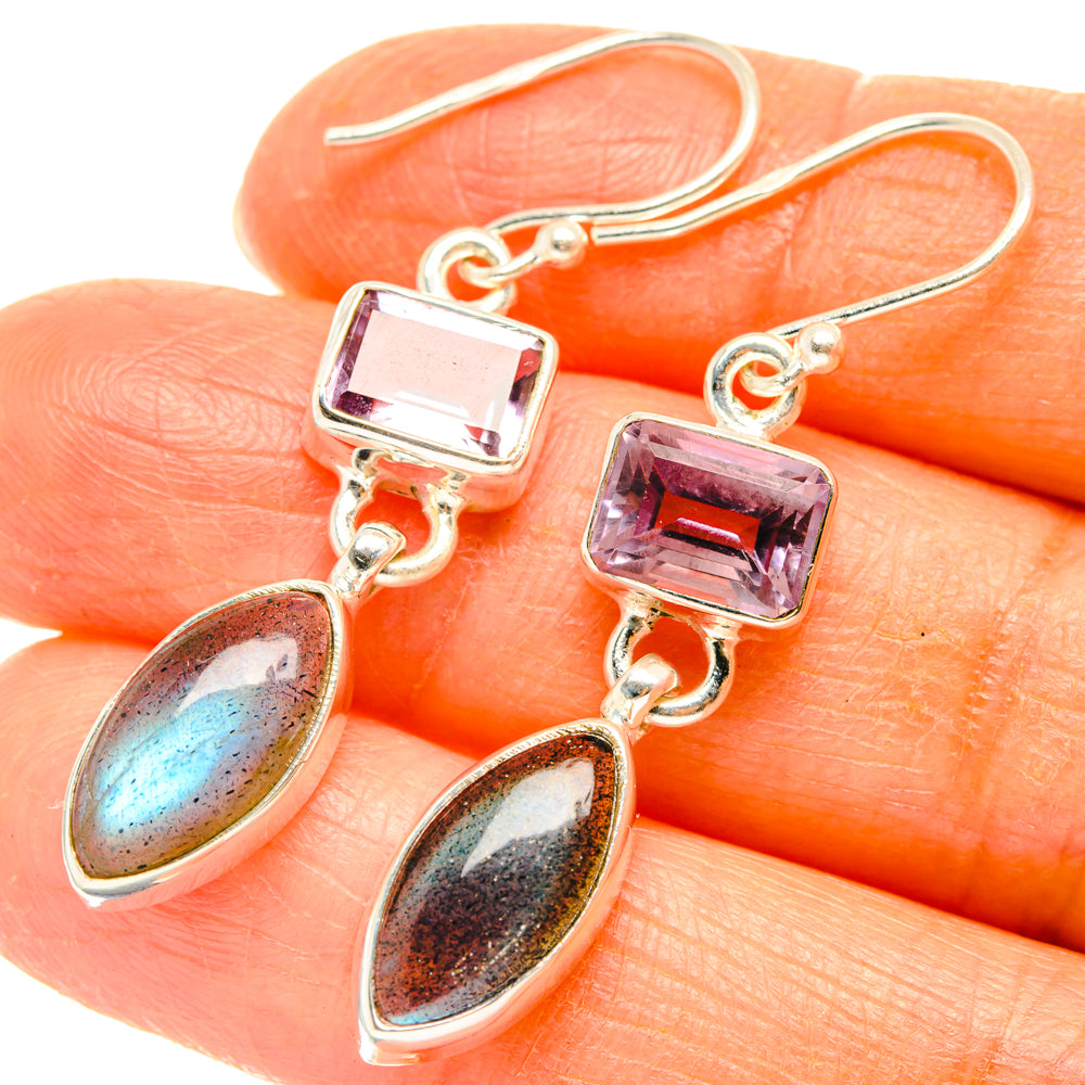 Labradorite Earrings handcrafted by Ana Silver Co - EARR427504