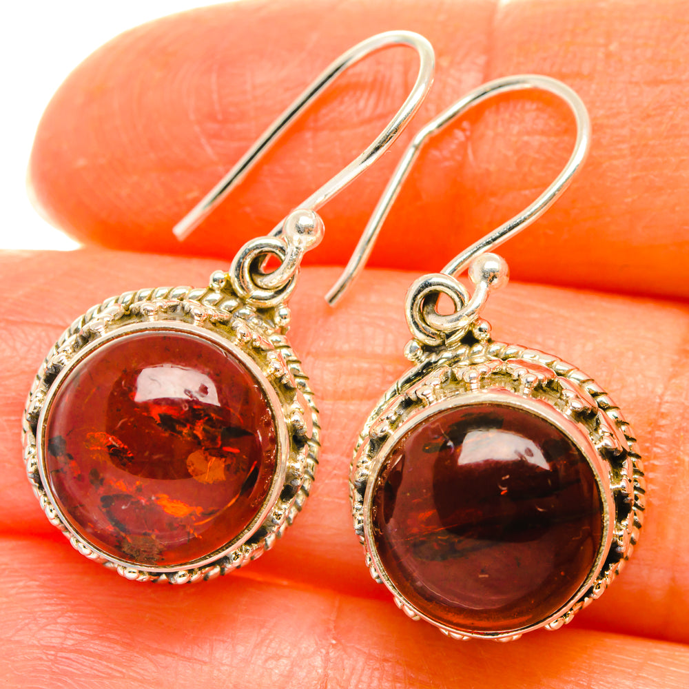 Baltic Amber Earrings handcrafted by Ana Silver Co - EARR427506