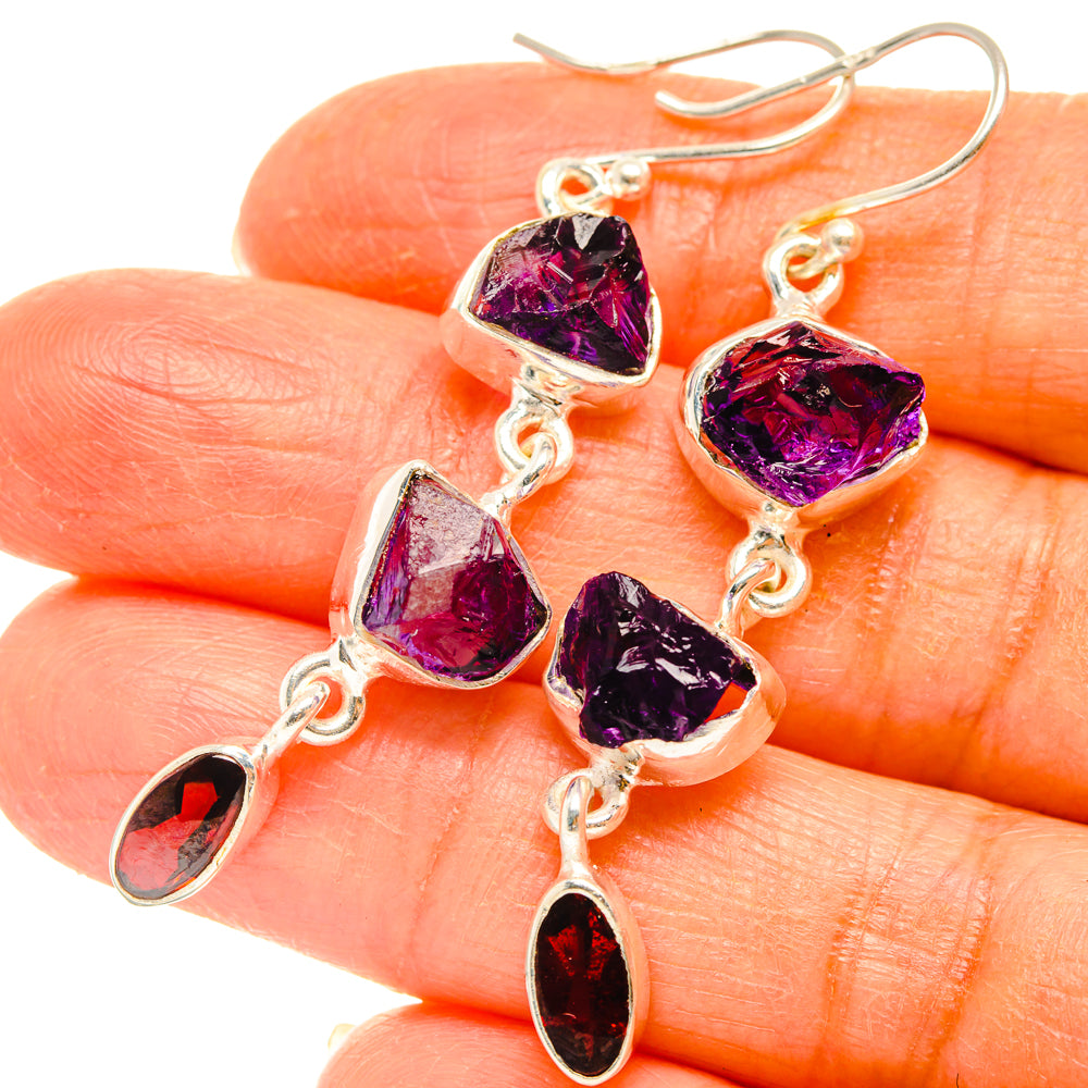 Amethyst Earrings handcrafted by Ana Silver Co - EARR427507