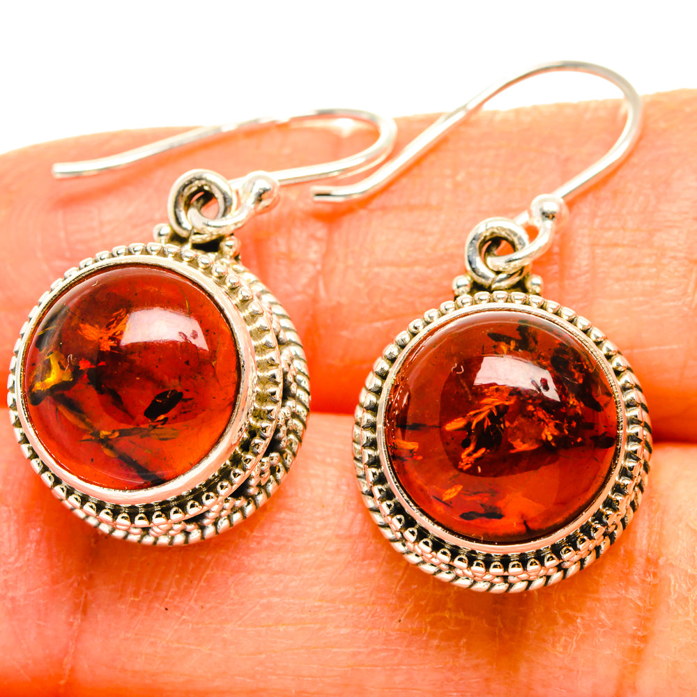 Baltic Amber Earrings handcrafted by Ana Silver Co - EARR427515