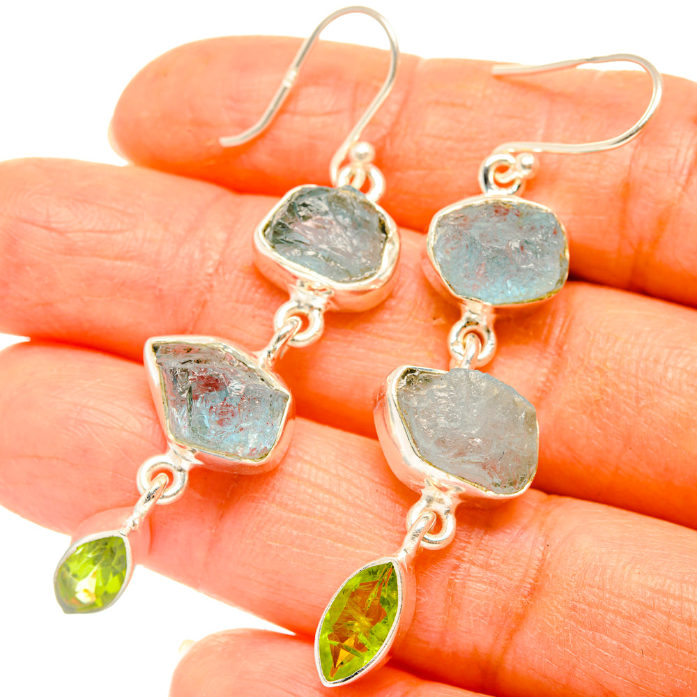 Aquamarine Earrings handcrafted by Ana Silver Co - EARR427521