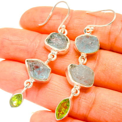 Aquamarine Earrings handcrafted by Ana Silver Co - EARR427521