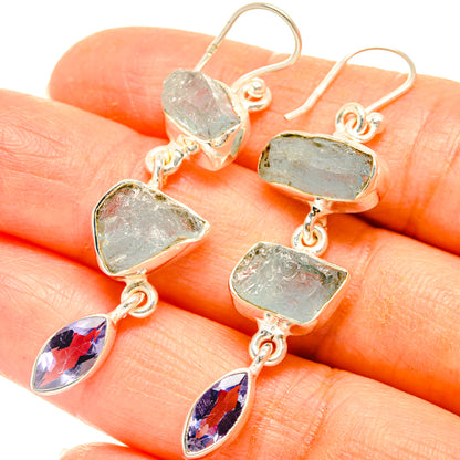 Aquamarine Earrings handcrafted by Ana Silver Co - EARR427526