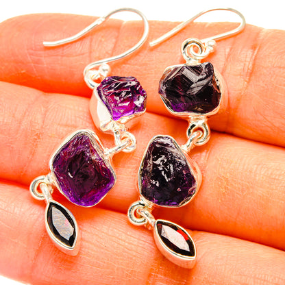 Amethyst Earrings handcrafted by Ana Silver Co - EARR427533