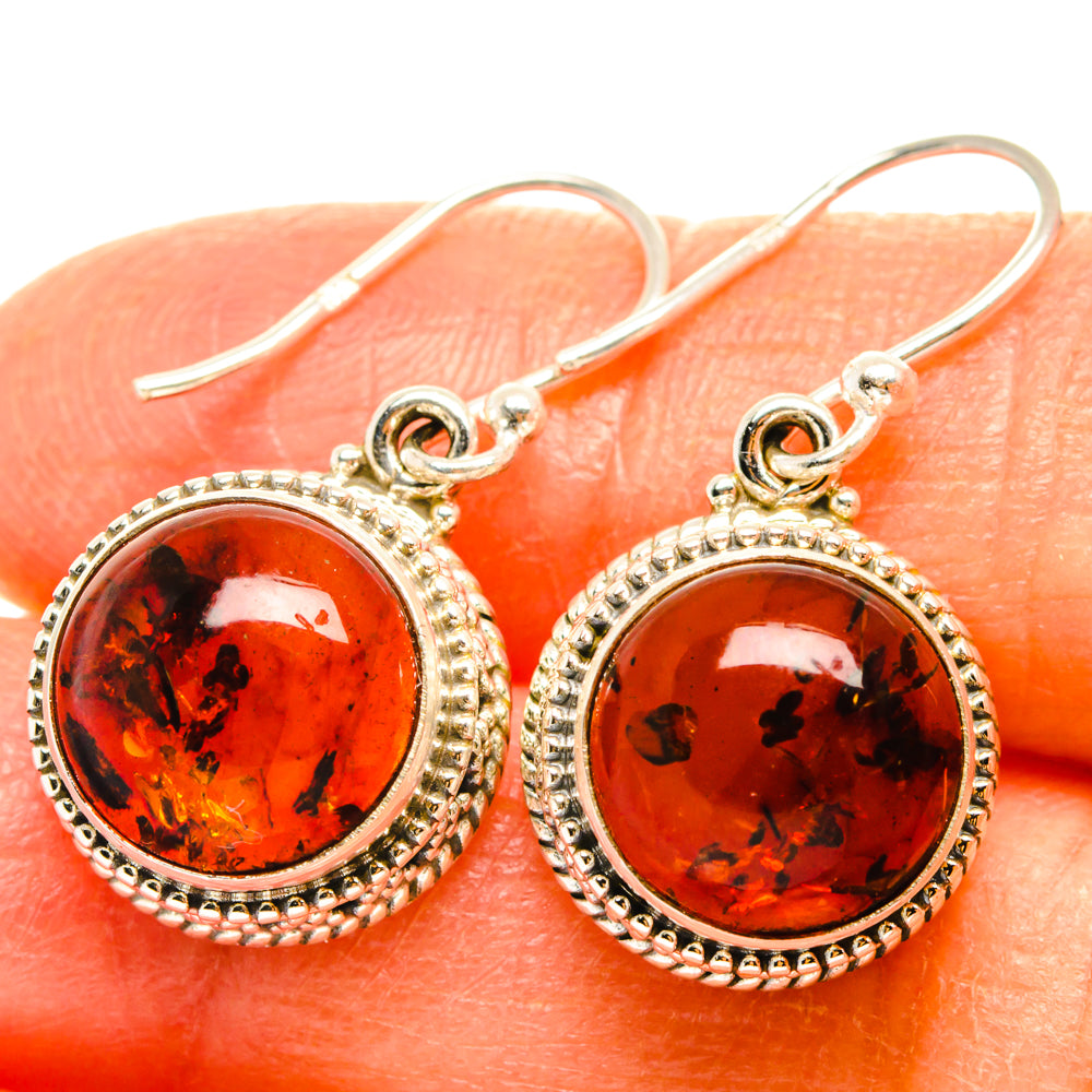 Baltic Amber Earrings handcrafted by Ana Silver Co - EARR427540