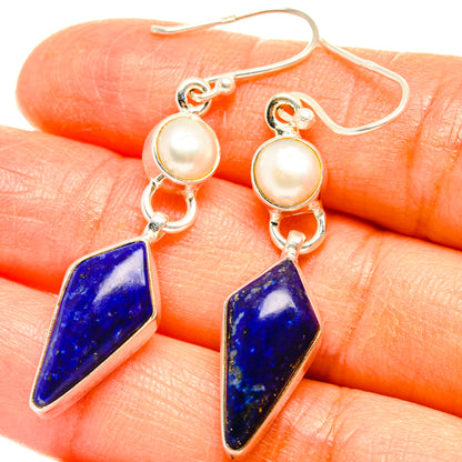 Lapis Lazuli Earrings handcrafted by Ana Silver Co - EARR427544