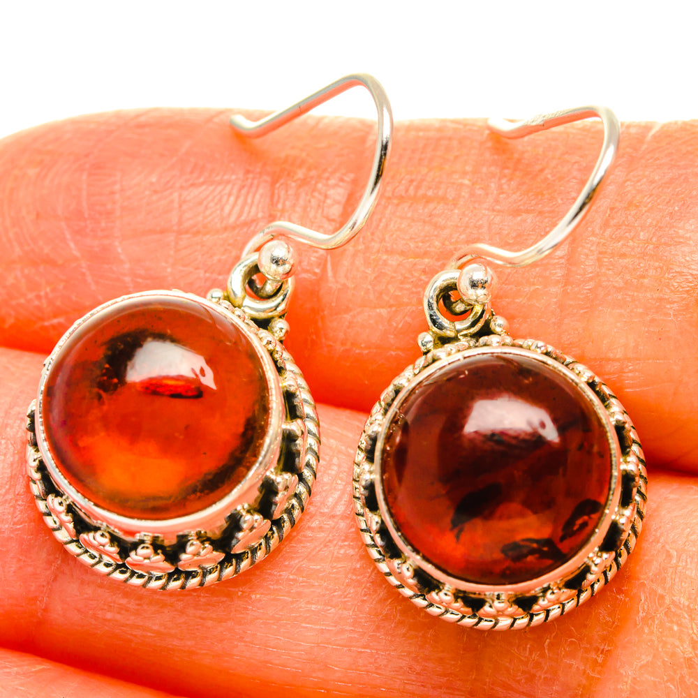Baltic Amber Earrings handcrafted by Ana Silver Co - EARR427545