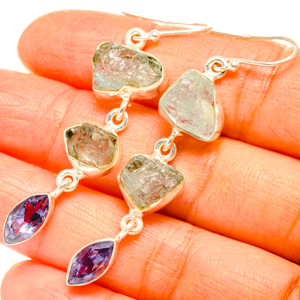 Aquamarine Earrings handcrafted by Ana Silver Co - EARR427570