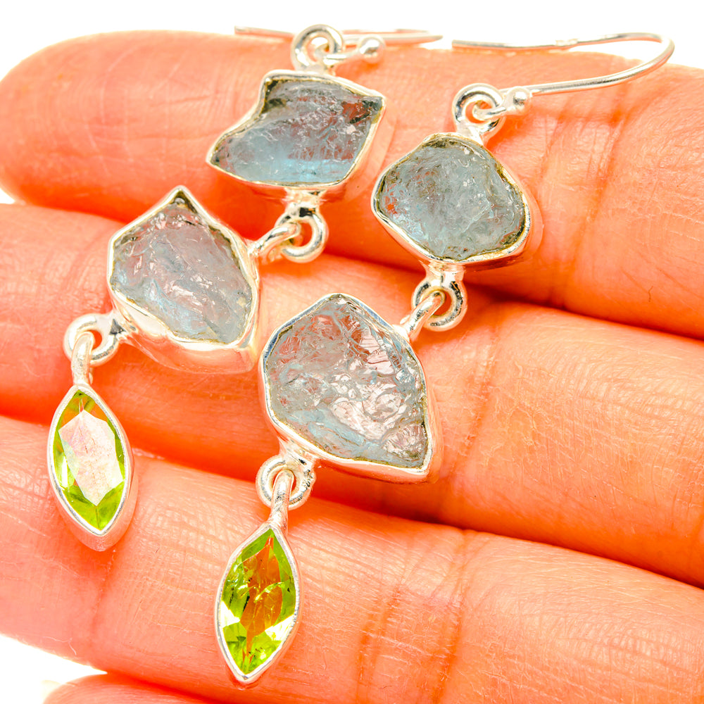 Aquamarine Earrings handcrafted by Ana Silver Co - EARR427573