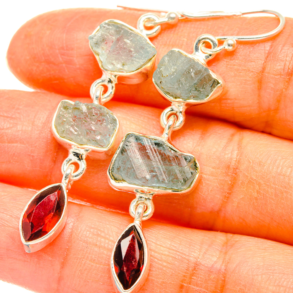 Aquamarine Earrings handcrafted by Ana Silver Co - EARR427574